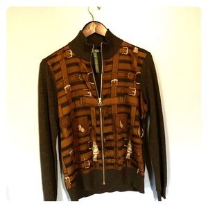Ralph Lauren zip up cardi